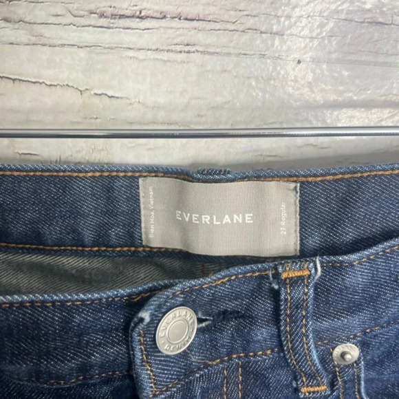 Everlane Jeans High  Rise Skinny Size 27 Stretch Comfort Medium Wash - Picture 5 of 9